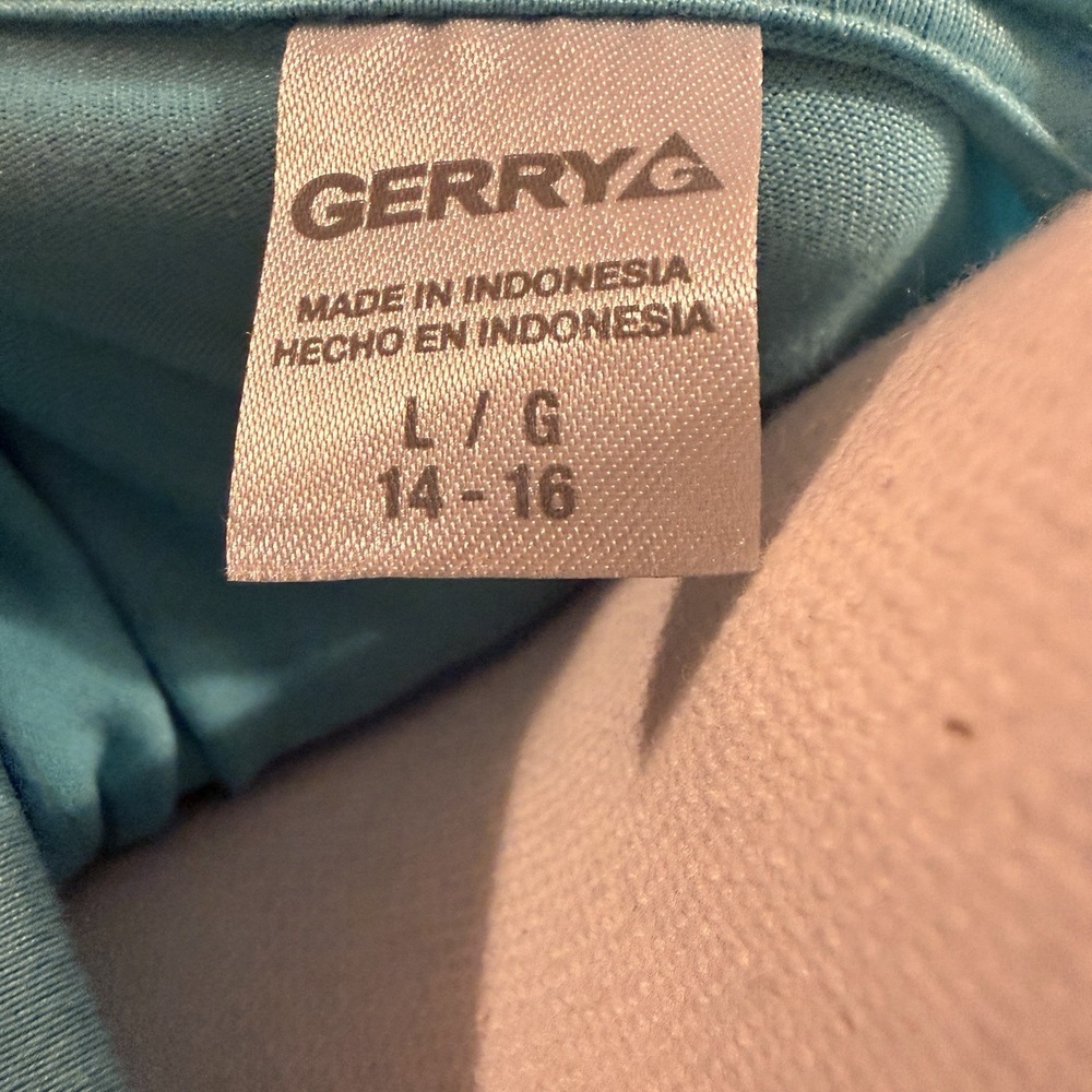 Gerry Girls Blue Twist Top‎ Athletic Top Size L 14/16 EUC - Picture 6 of 6